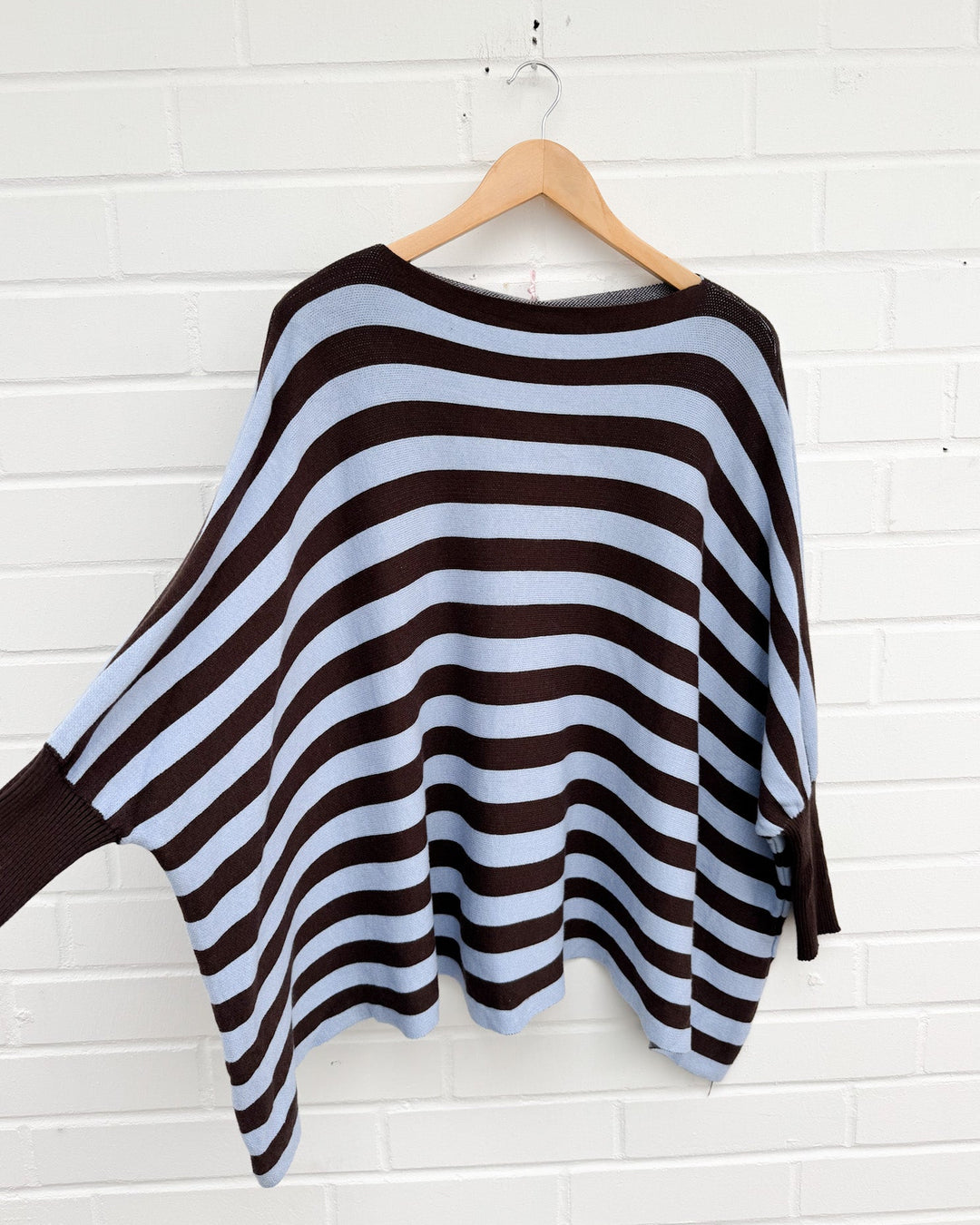 STREIFEN OVERSIZE BASIC STRICKPULLOVER - versch. Farben