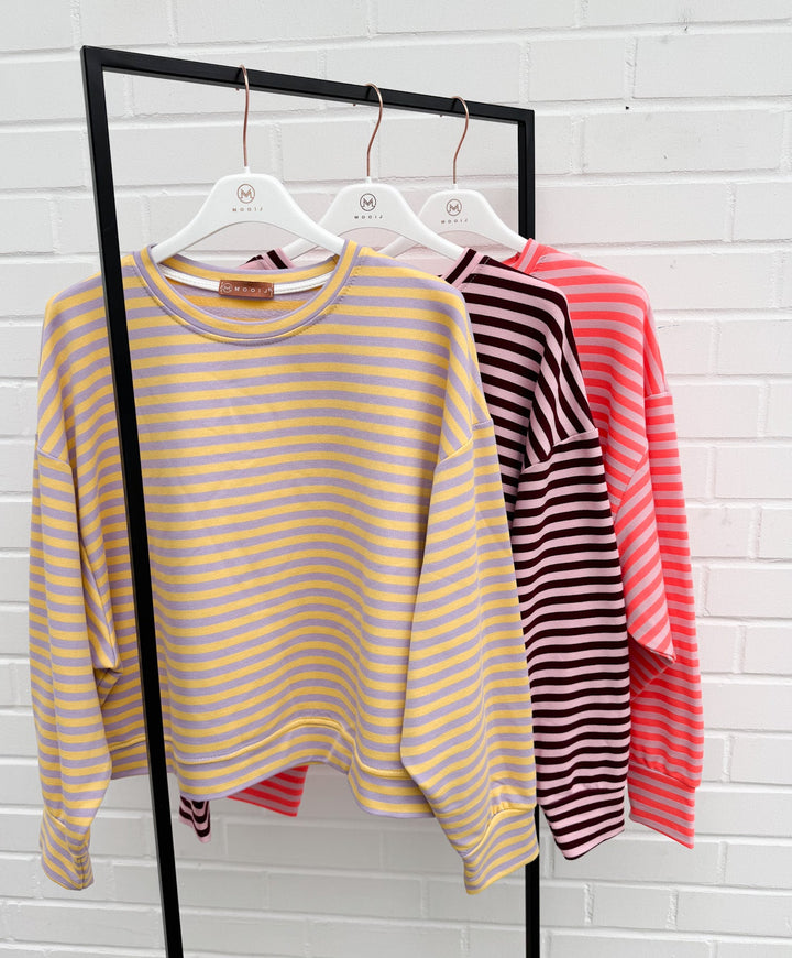 STREIFEN SWEATSHIRT ELLA - versch. Farben