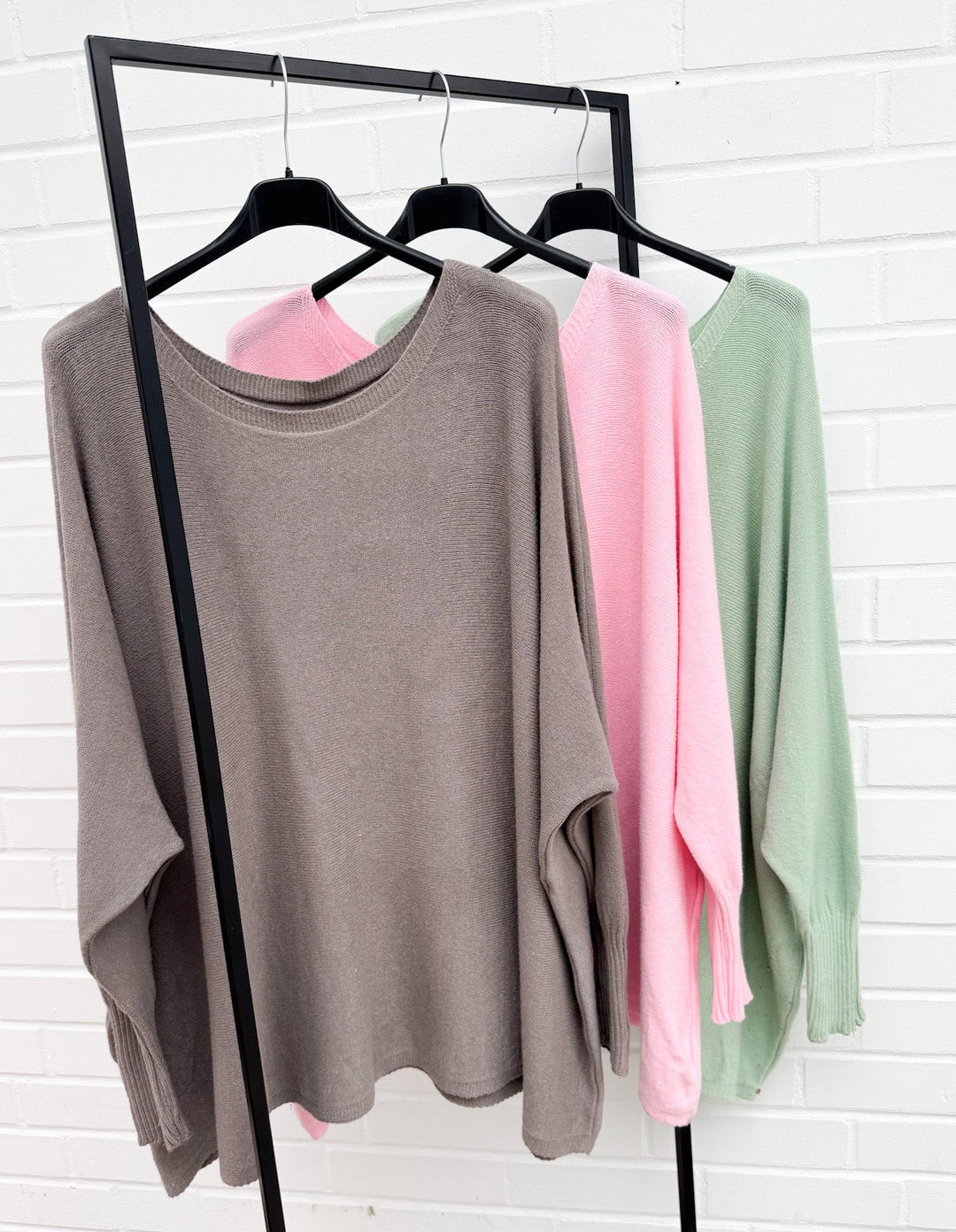 GOOD VIBES OVERSIZE BASIC PULLOVER - versch. Farben