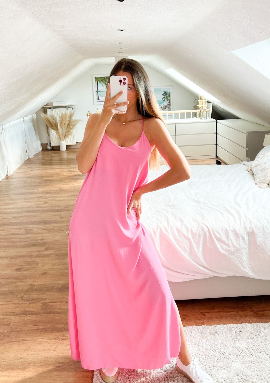 LANGES TRÄGER SOMMERKLEID - versch. Farben