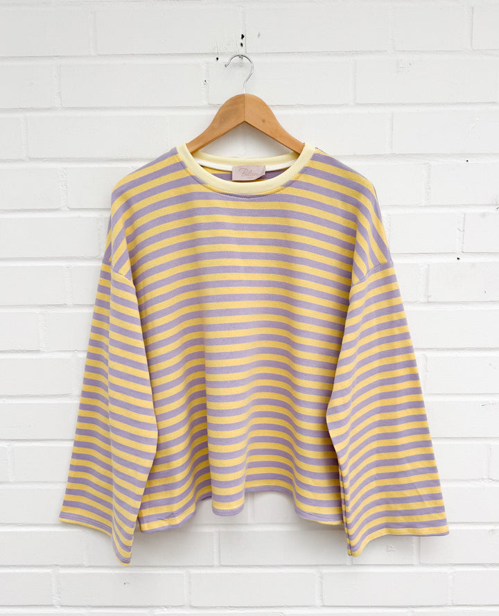 LOCKERES STREIFEN LANGARM SHIRT MON - versch. Farben