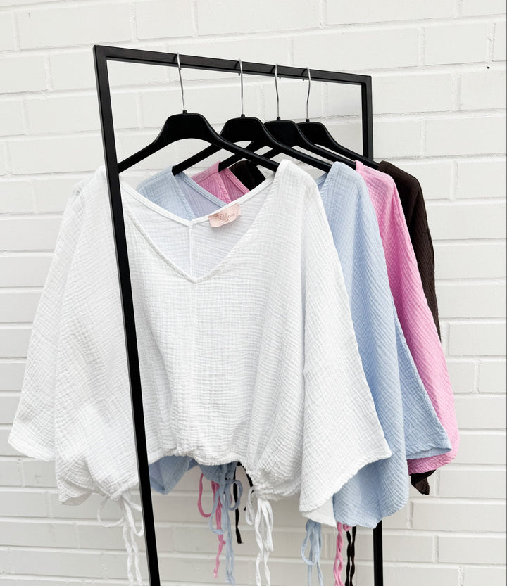 MUSSELIN BLUSE TINA - versch. Farben