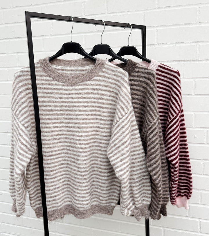 LITTLE STRIPE STRICKPULLOVER - versch. Farben