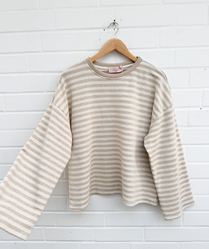 LOCKERES STREIFEN LANGARM SHIRT MON - versch. Farben