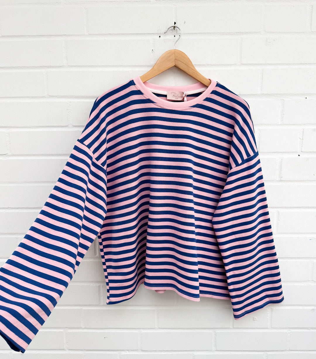 LOCKERES STREIFEN LANGARM SHIRT MON - versch. Farben