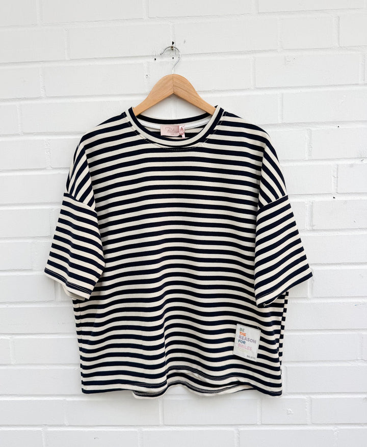 OVERSIZE STREIFEN REASON SHIRT - versch. Farben