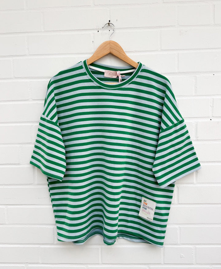 OVERSIZE STREIFEN REASON SHIRT - versch. Farben