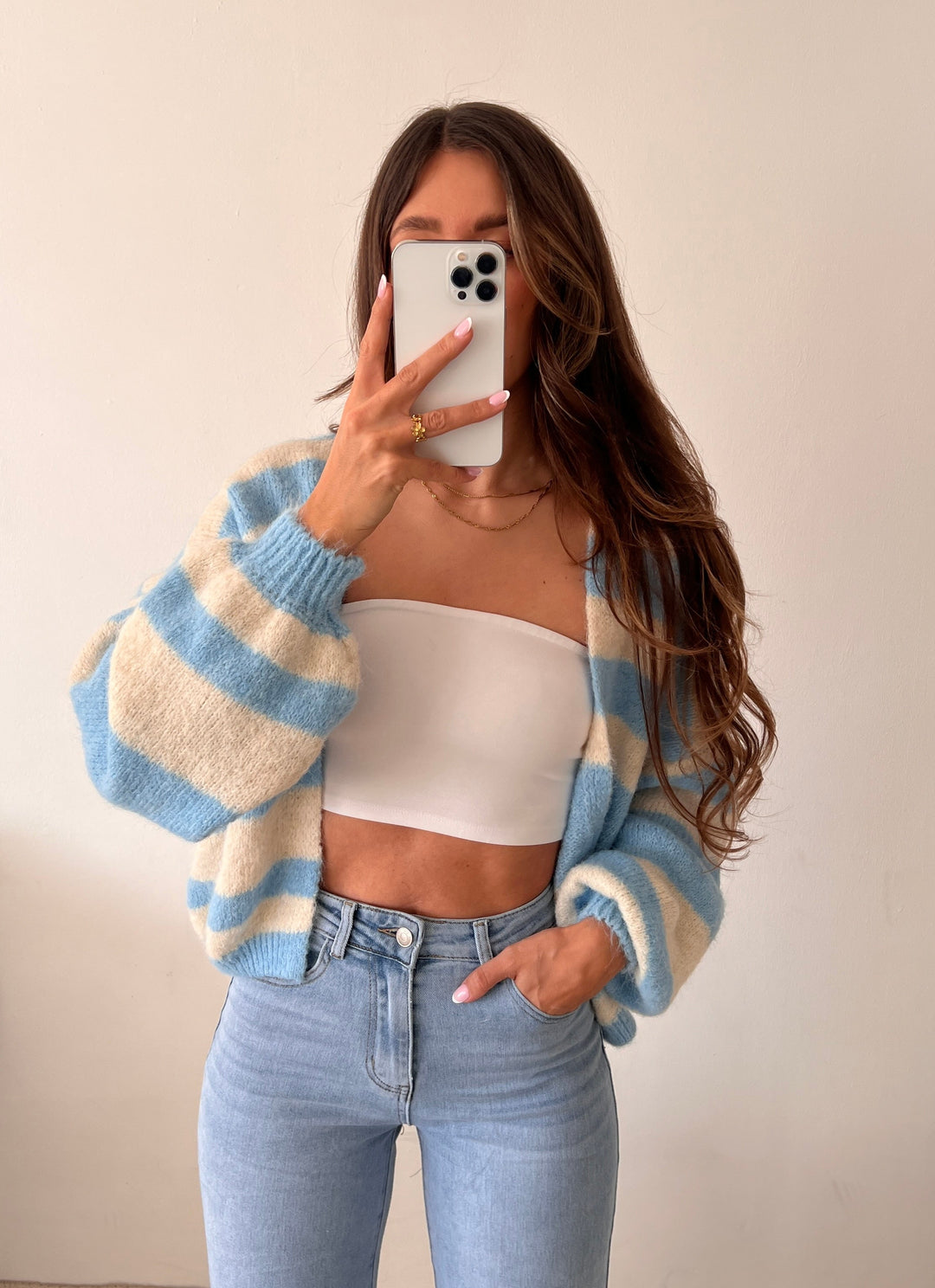 STREIFEN CARDIGAN RIX - versch. Farben