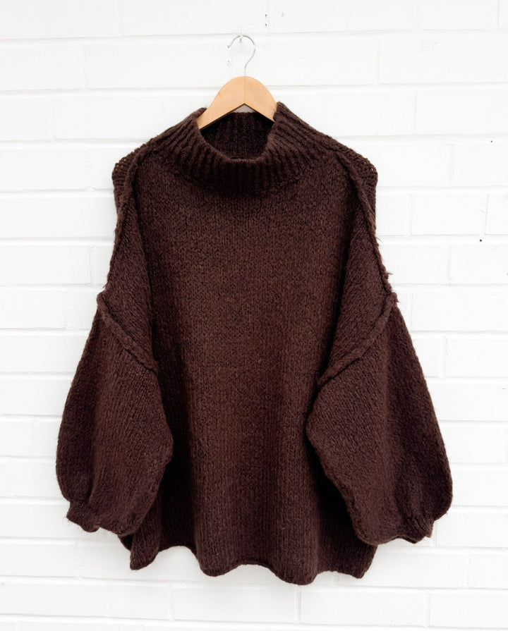 OVERSIZE STRICKPULLOVER MAIRA Eins - versch. Farben