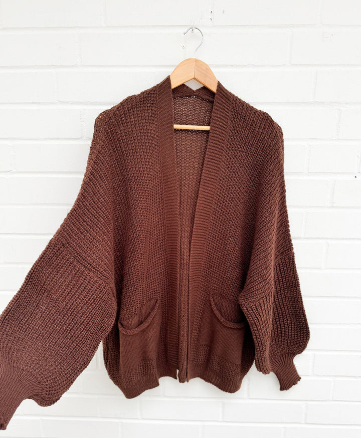 OVERSIZE BASIC CARDIGAN- versch. Farben