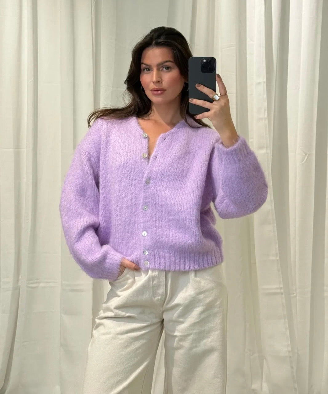 BASIC STRICKJACKE CONNY - versch. Farben