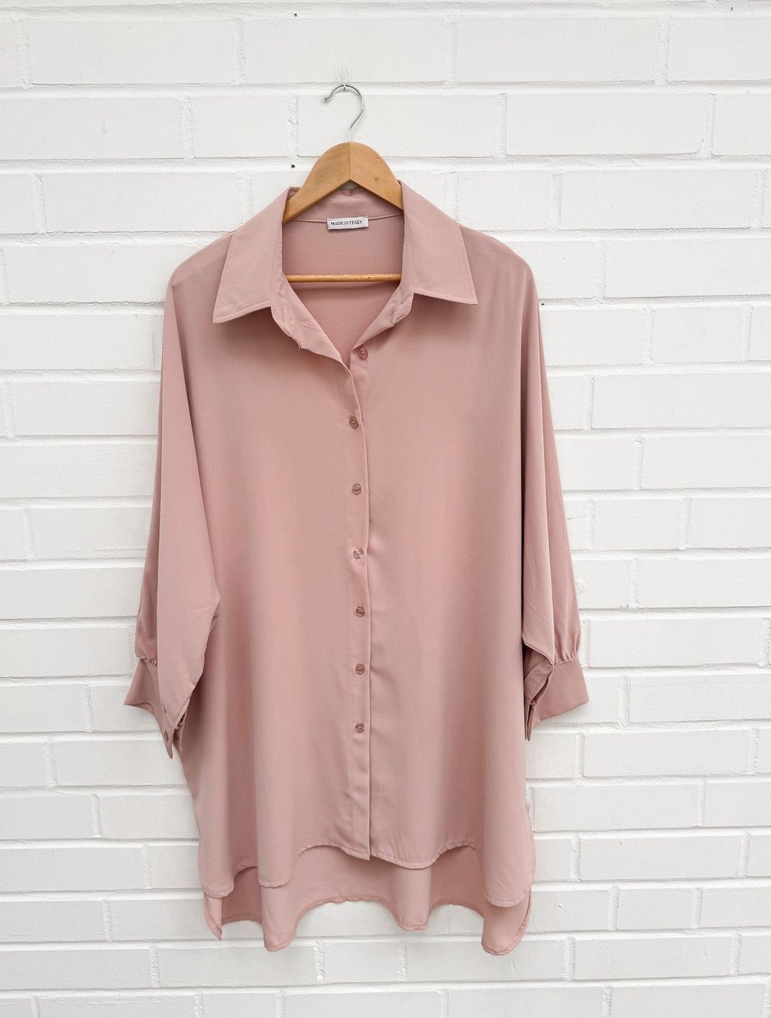 OVERSIZE LONGBLUSE - Rosa