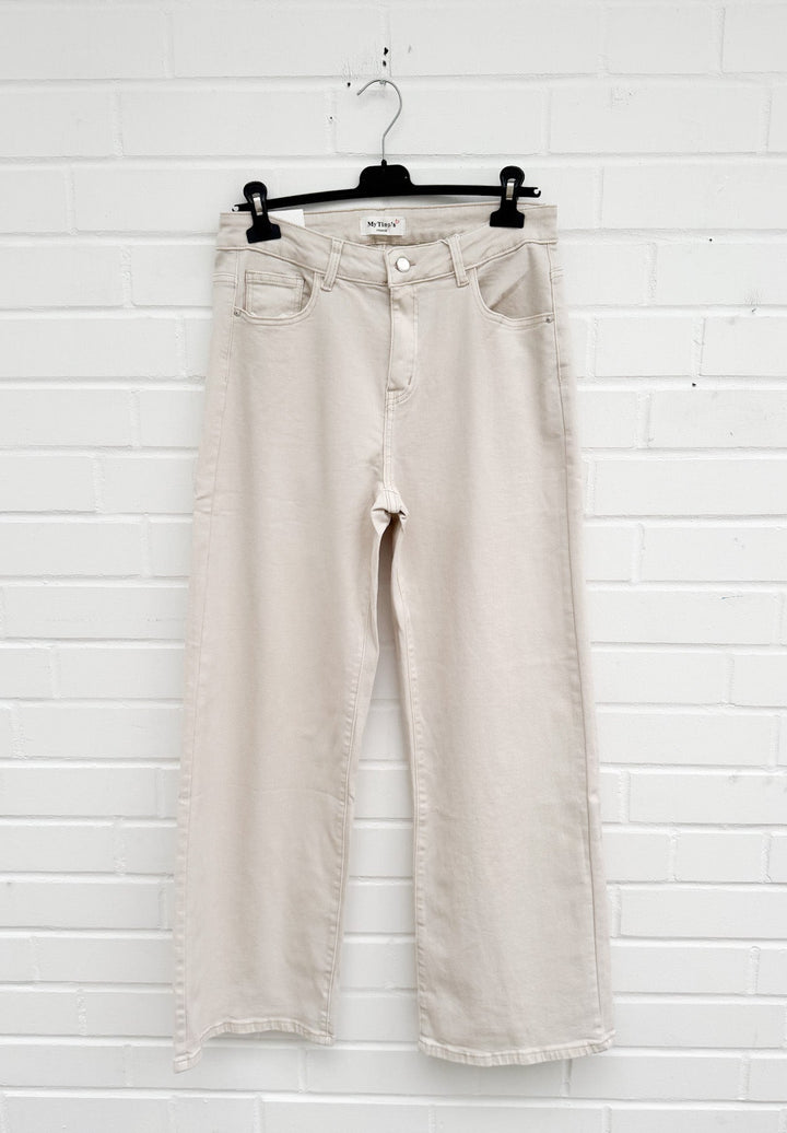 CURVY COLOR WIDE LEG JEANS - versch. Farben