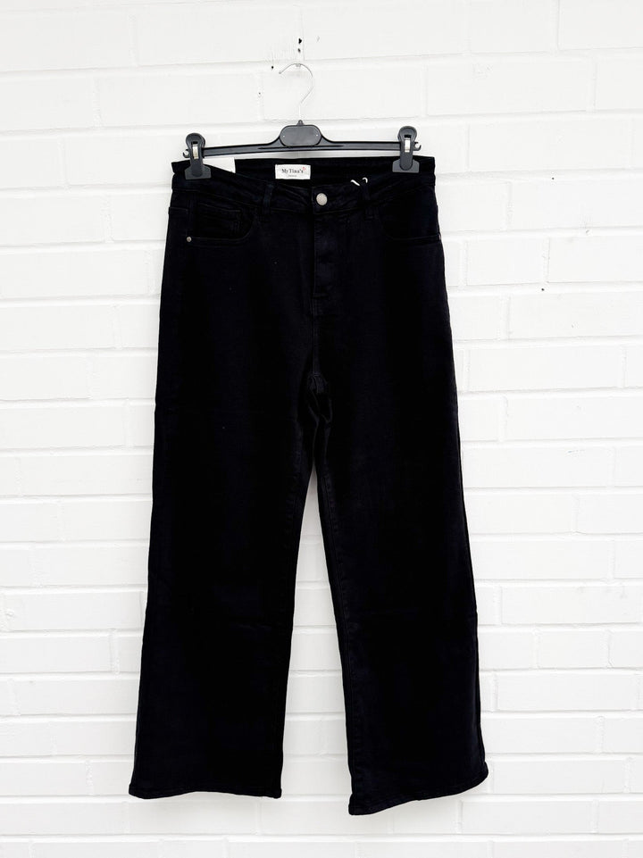 CURVY COLOR WIDE LEG JEANS - versch. Farben
