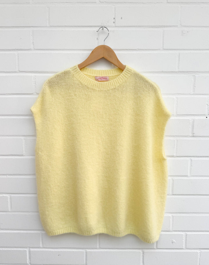 KURZARM STRICKPULLOVER mit Mohair - versch. Farben