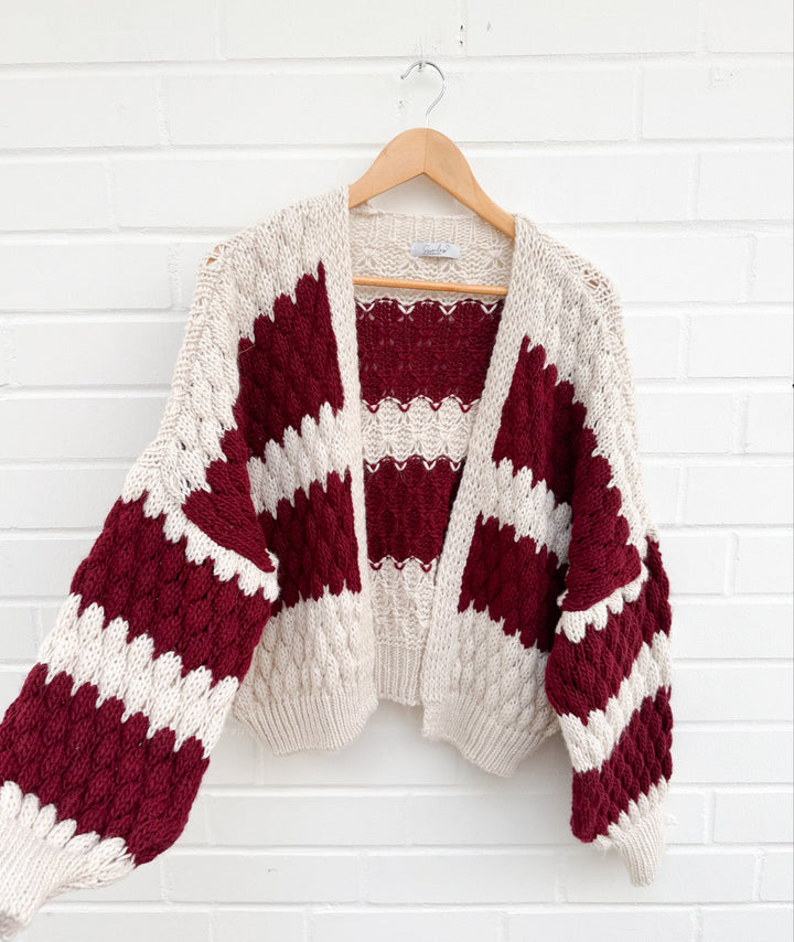STRICKCARDIGAN LYON - Bordeaux