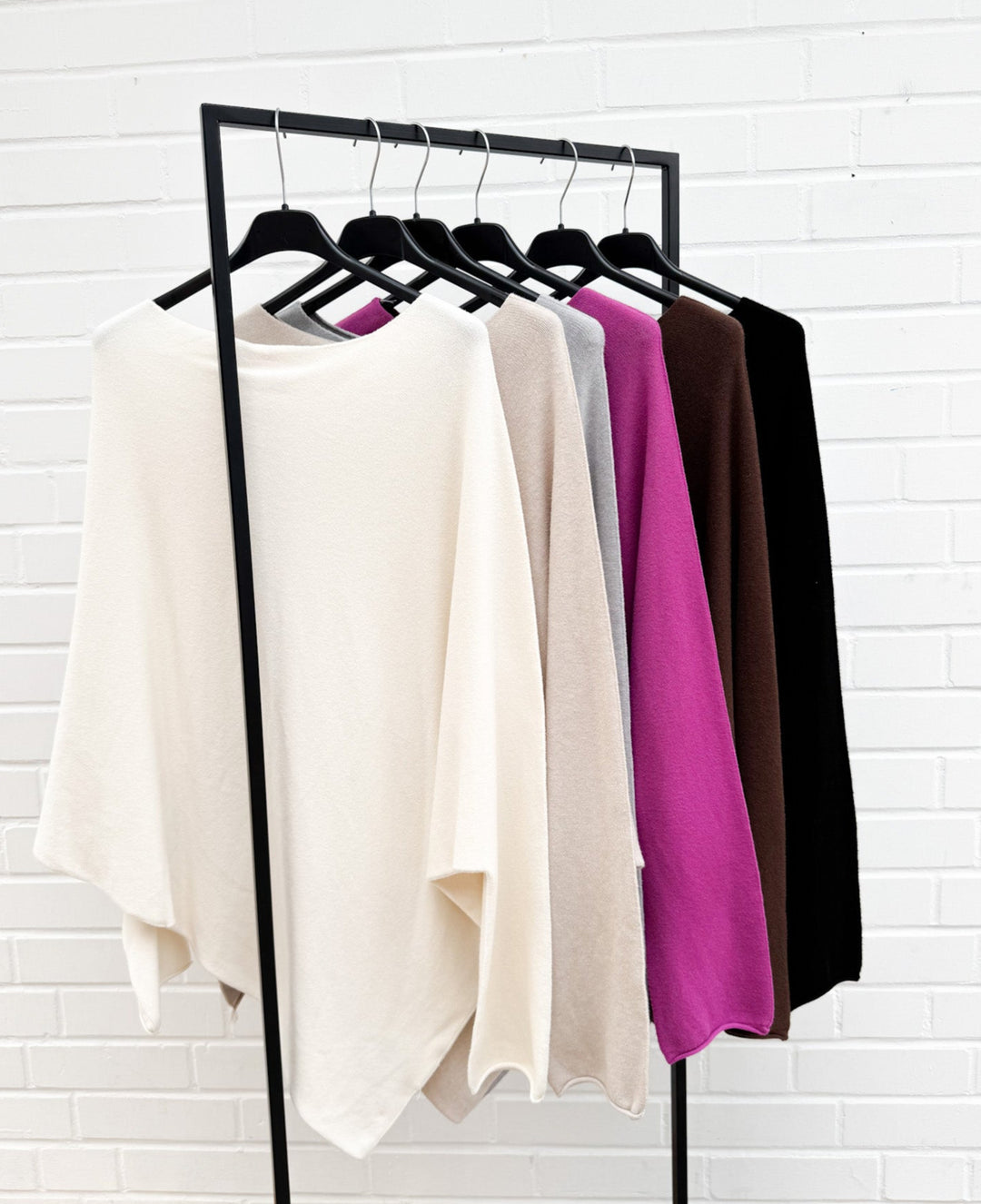 ASYMMETRISCHER BASIC PULLOVER - versch. Farben