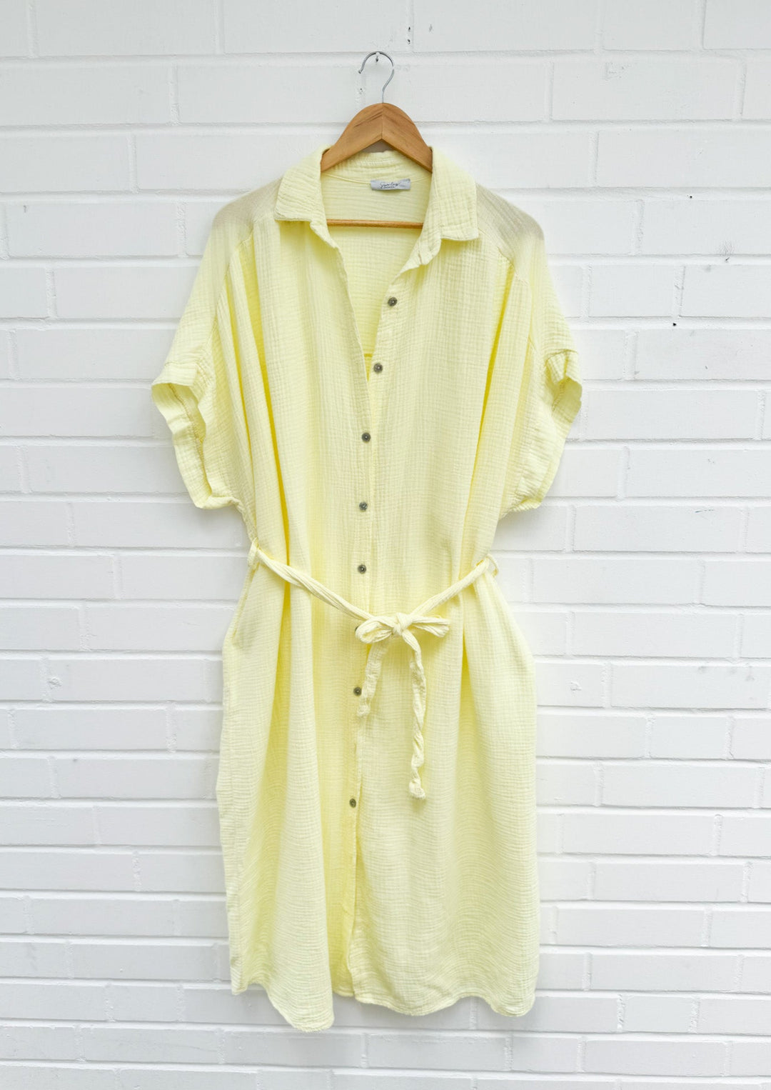 LANGES MUSSELIN BLUSENKLEID CORINNA - versch. Farben