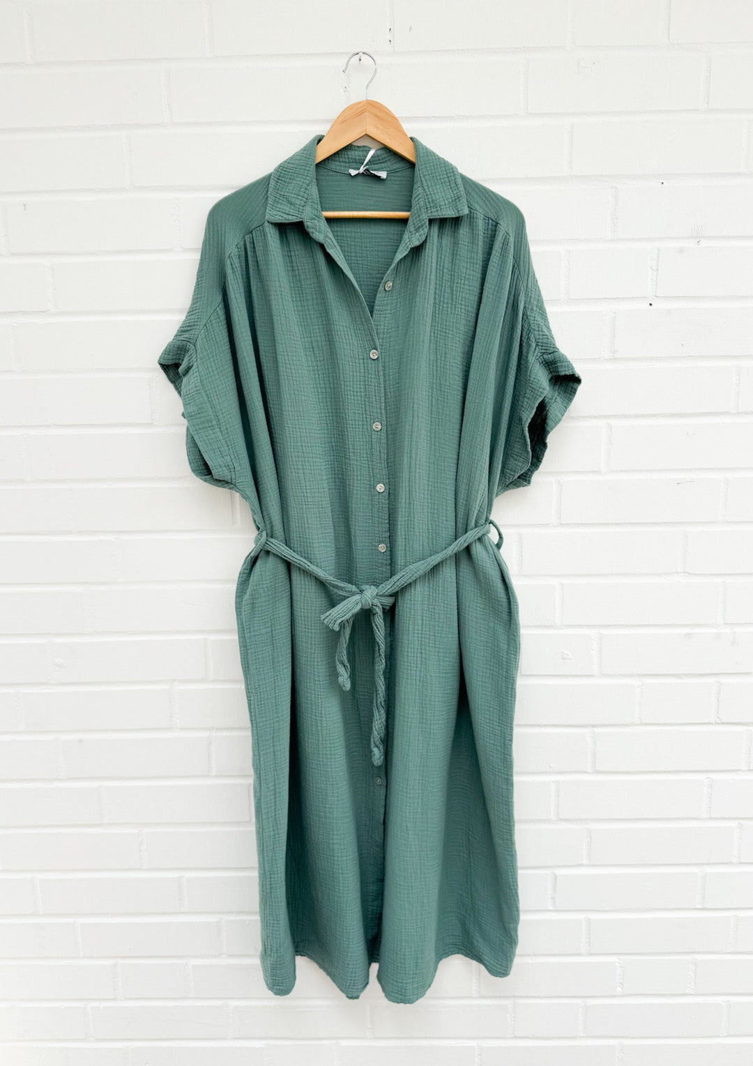 LANGES MUSSELIN BLUSENKLEID CORINNA - versch. Farben