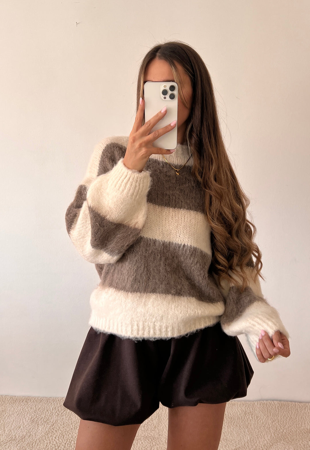 COZY STRIPE STRICKPULLOVER - versch. Farben