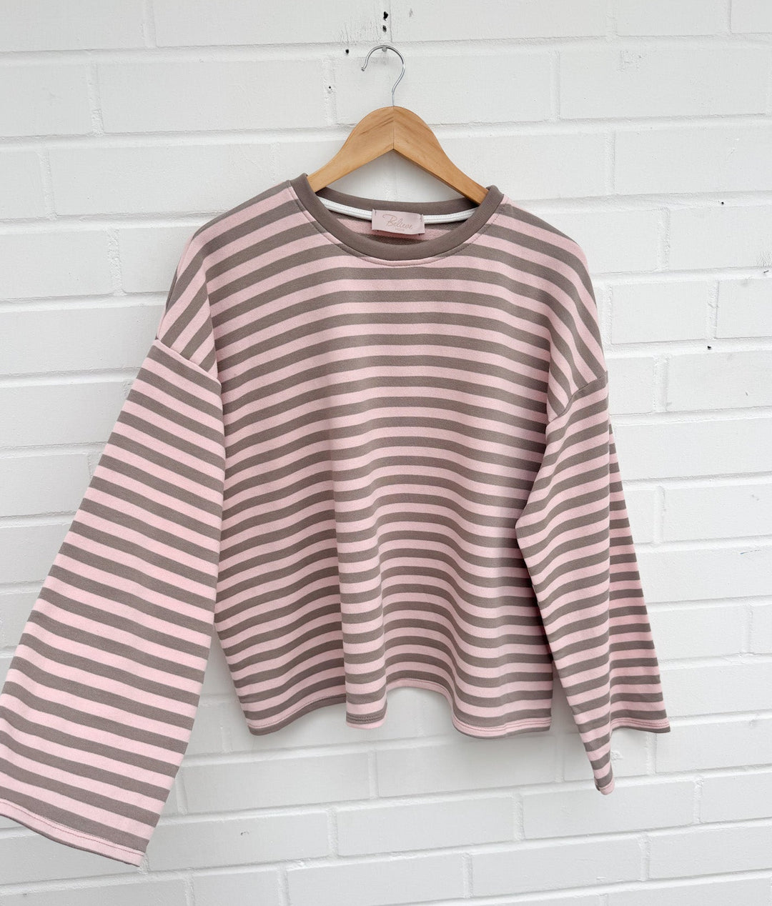 LOCKERES STREIFEN LANGARM SHIRT MON - versch. Farben