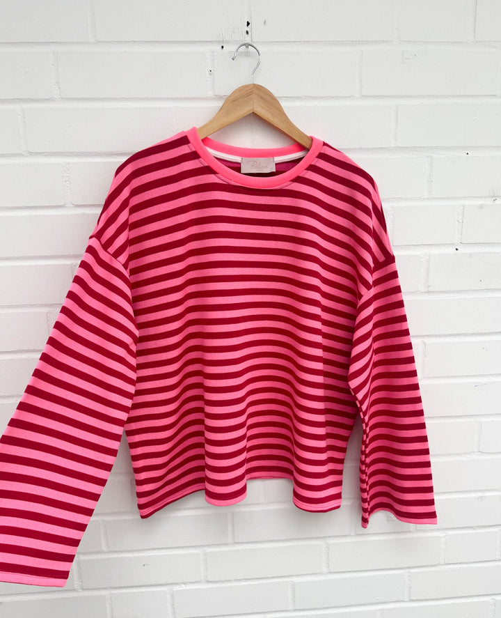 LOCKERES STREIFEN LANGARM SHIRT MON - versch. Farben