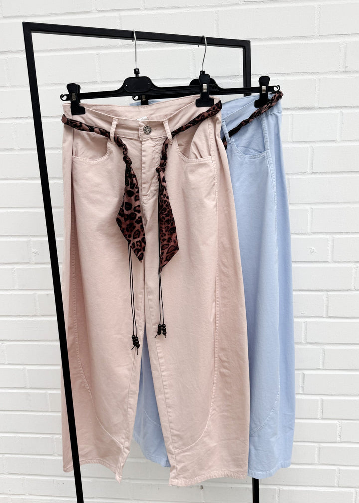 BALLON HOSE MELL mit leo Band - versch. Farben