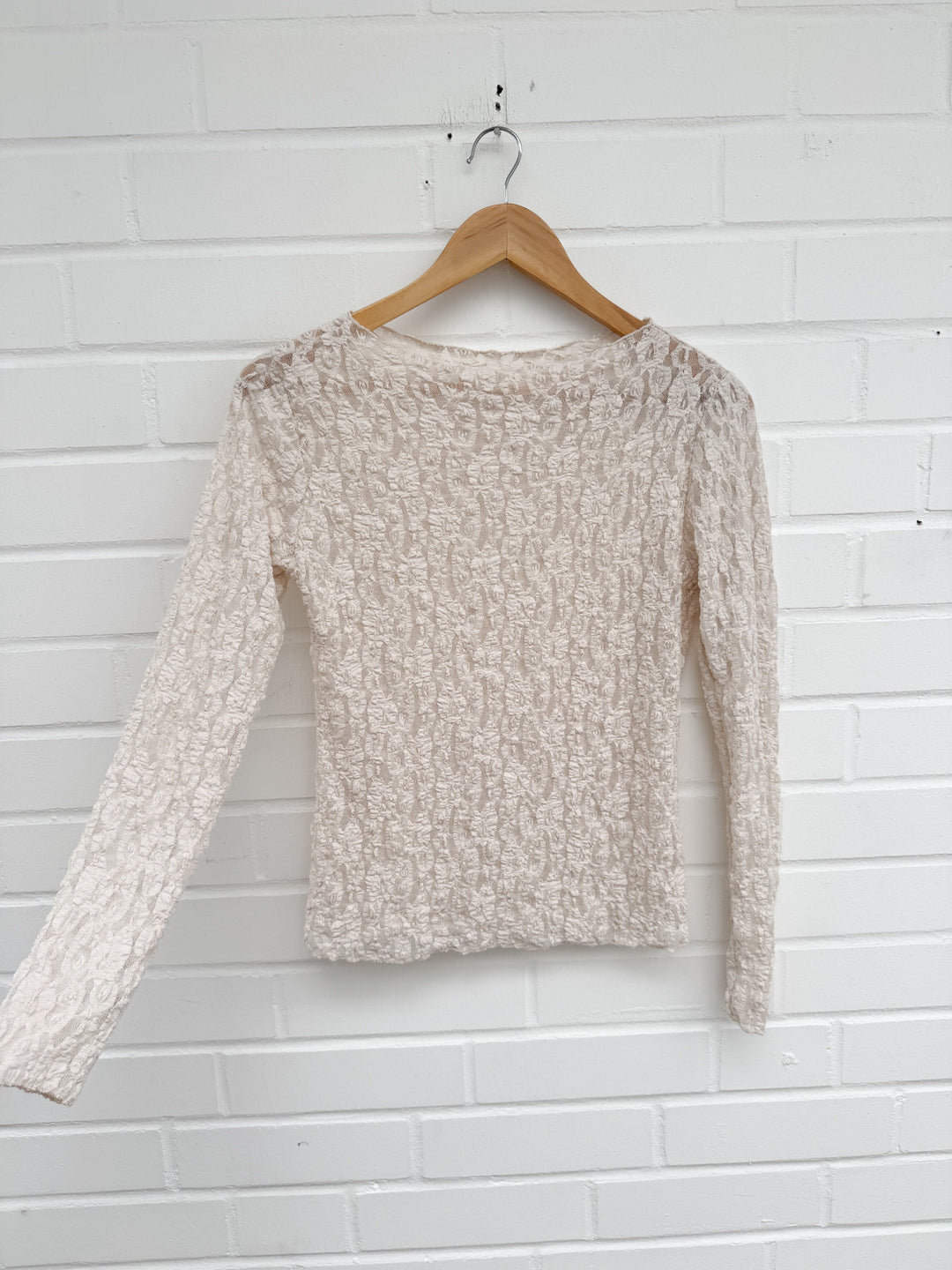 LACE LANGARM SHIRT - versch. Farben