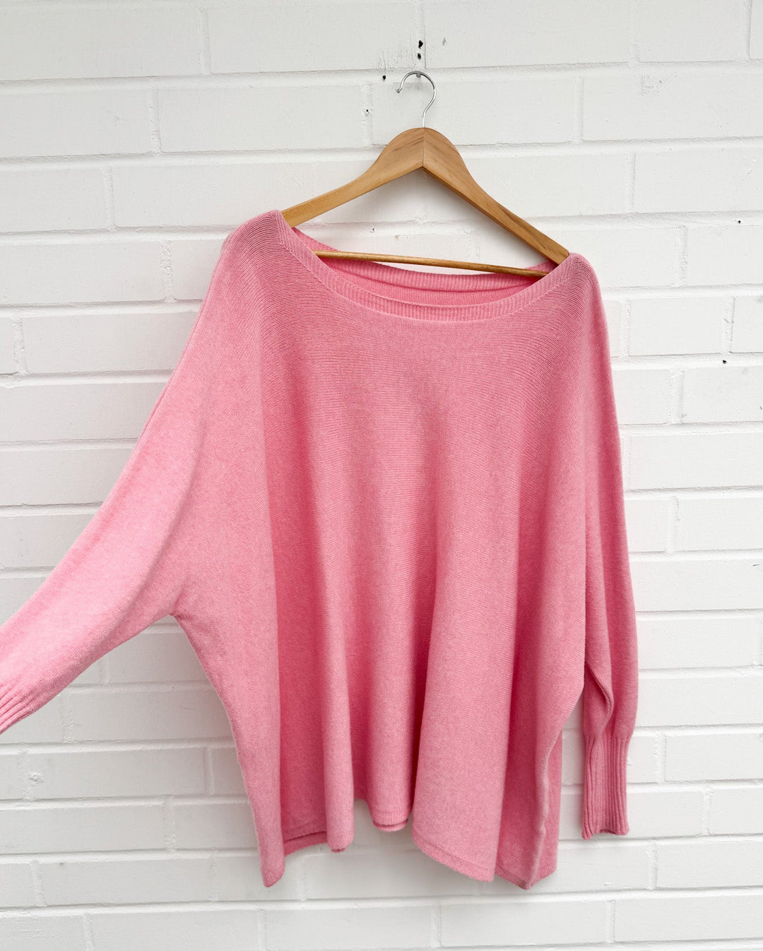 LANGER OVERSIZE BASIC PULLOVER - versch. Farben