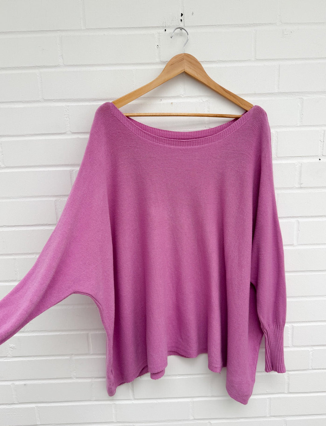 LANGER OVERSIZE BASIC PULLOVER - versch. Farben