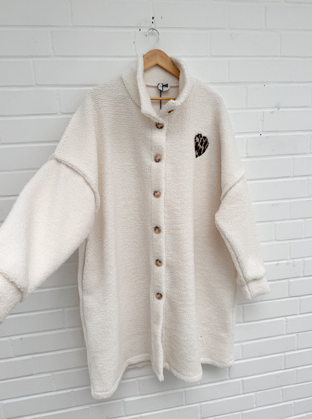 LANGER TEDDY MANTEL - versch. Farben