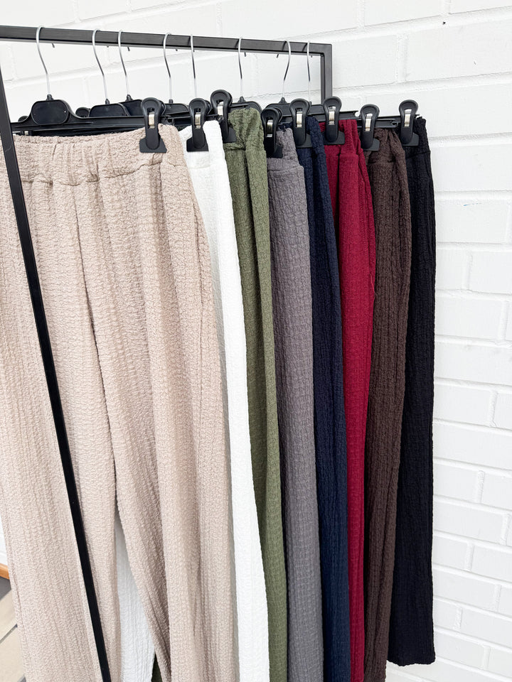 WEITE CREPE HOSE - ver. Farben