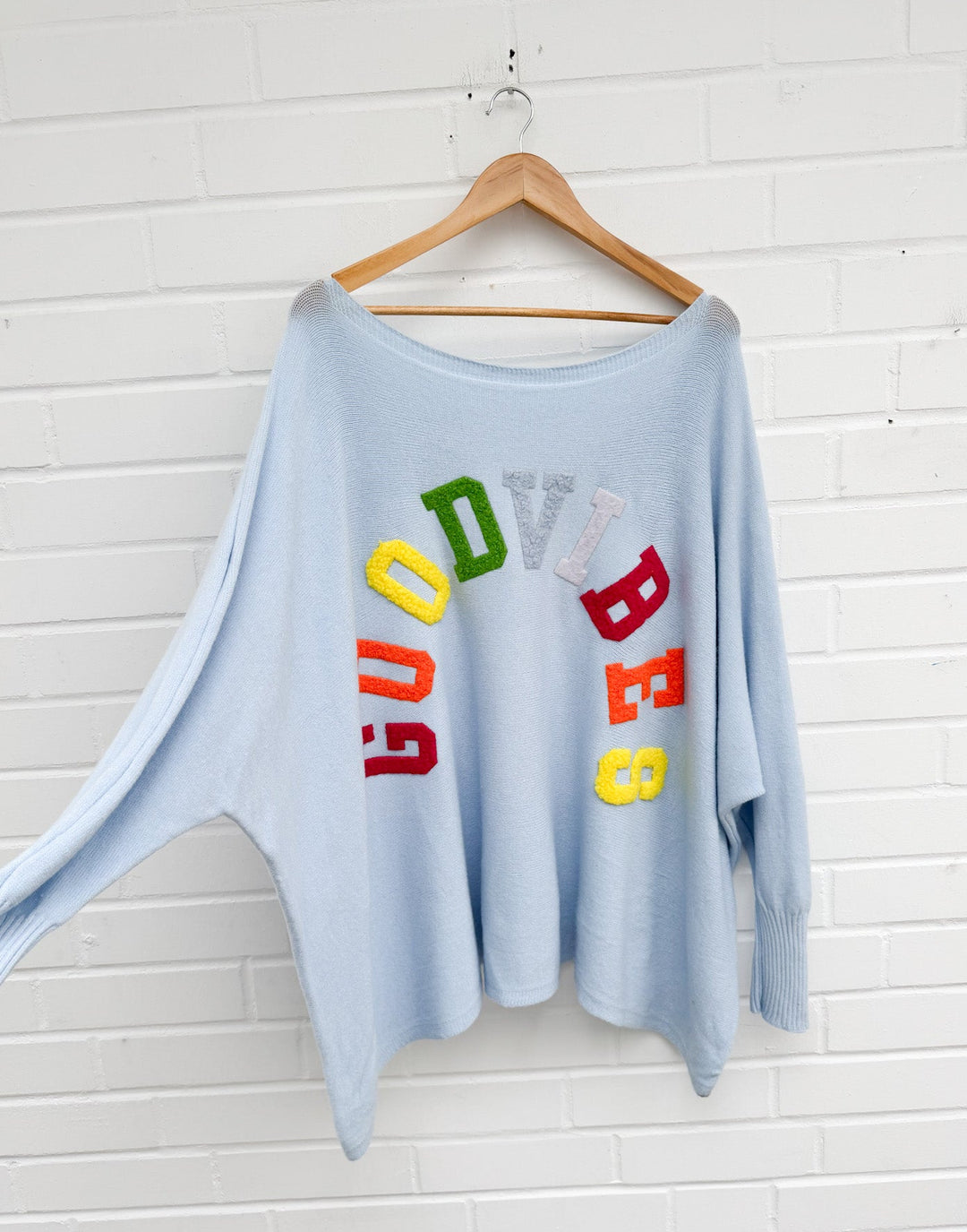 GOOD VIBES OVERSIZE BASIC PULLOVER - versch. Farben
