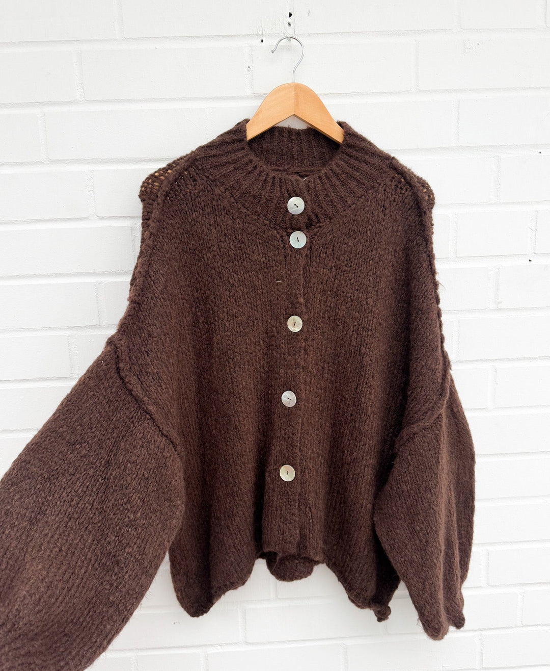 OVERSIZE STRICKJACKE MAIRA PEARLMUT - versch. Farben