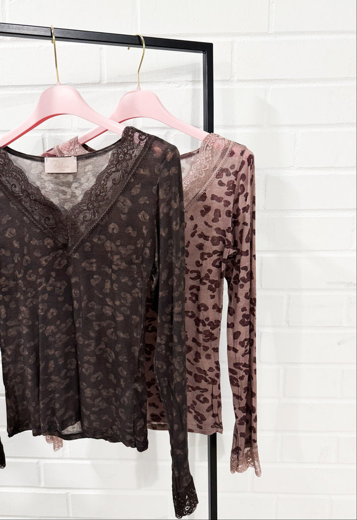 LEO LONGSLEEVE Spitze - versch. Farben