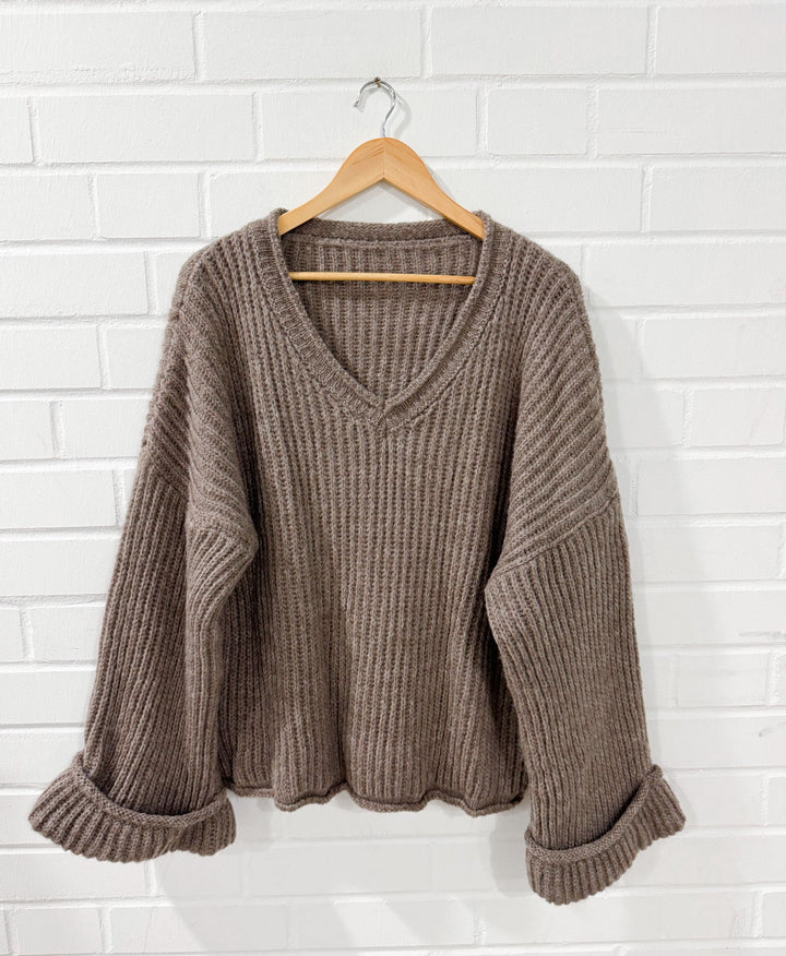OVERSIZE STRICKPULLOVER ELISA - versch. Farben