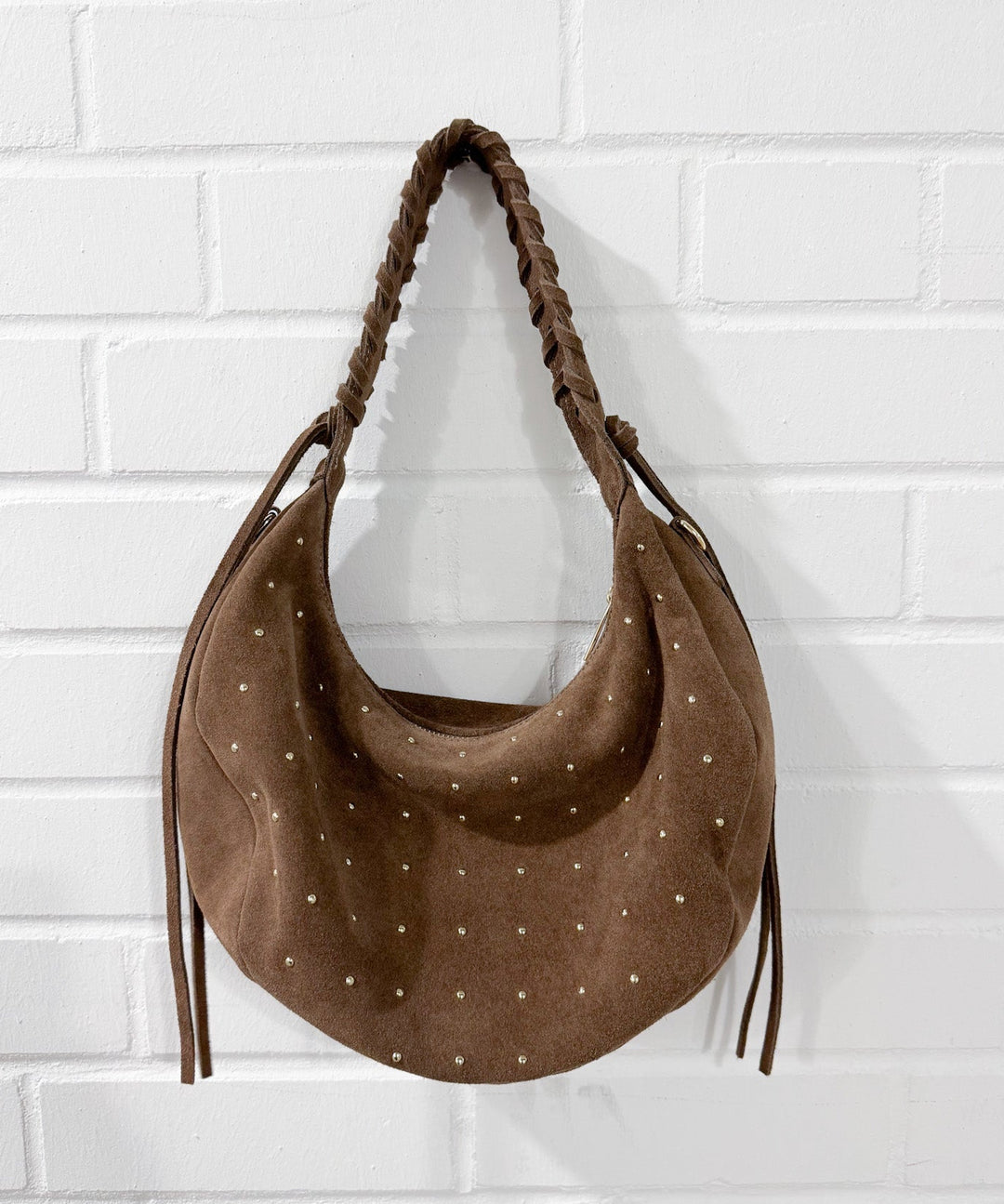 WILDLEDER NIETEN TASCHE - versch. Farben