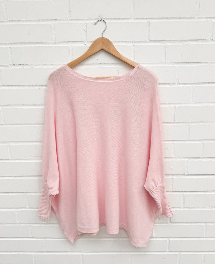 OVERSIZE BASIC STRICKPULLOVER - versch. Farben