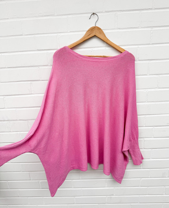 OVERSIZE BASIC STRICKPULLOVER - versch. Farben