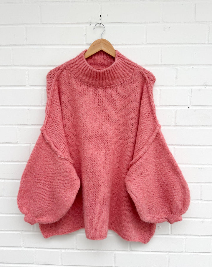 LANGER OVERSIZE STRICKPULLOVER MAIRA - versch. Farben