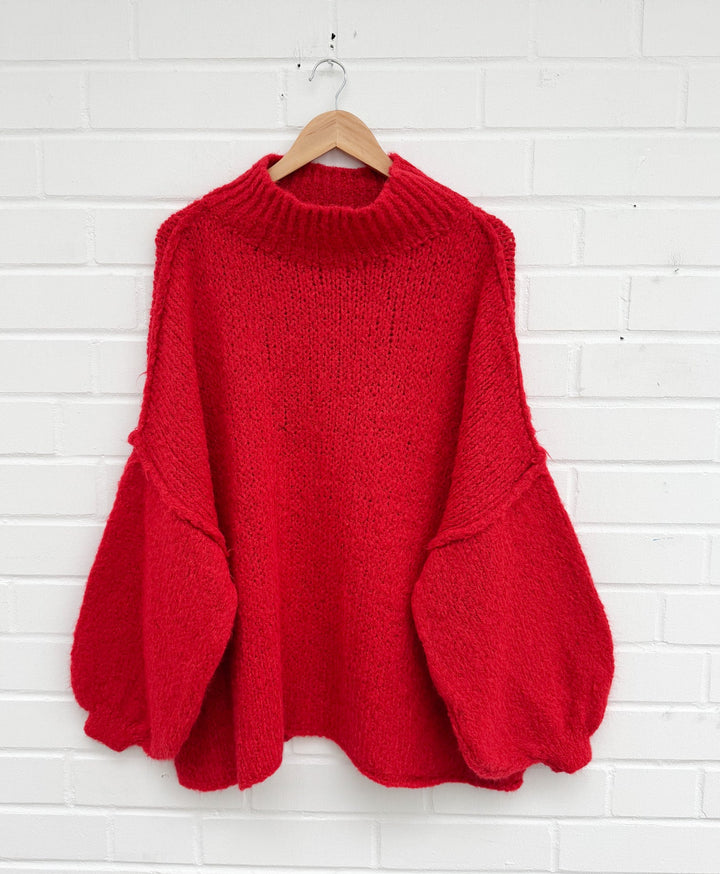OVERSIZE STRICKPULLOVER MAIRA Eins - versch. Farben