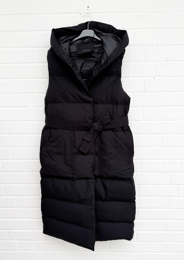 LANGE STEPPWESTE MIT BINDEBAND- Versch. Farben