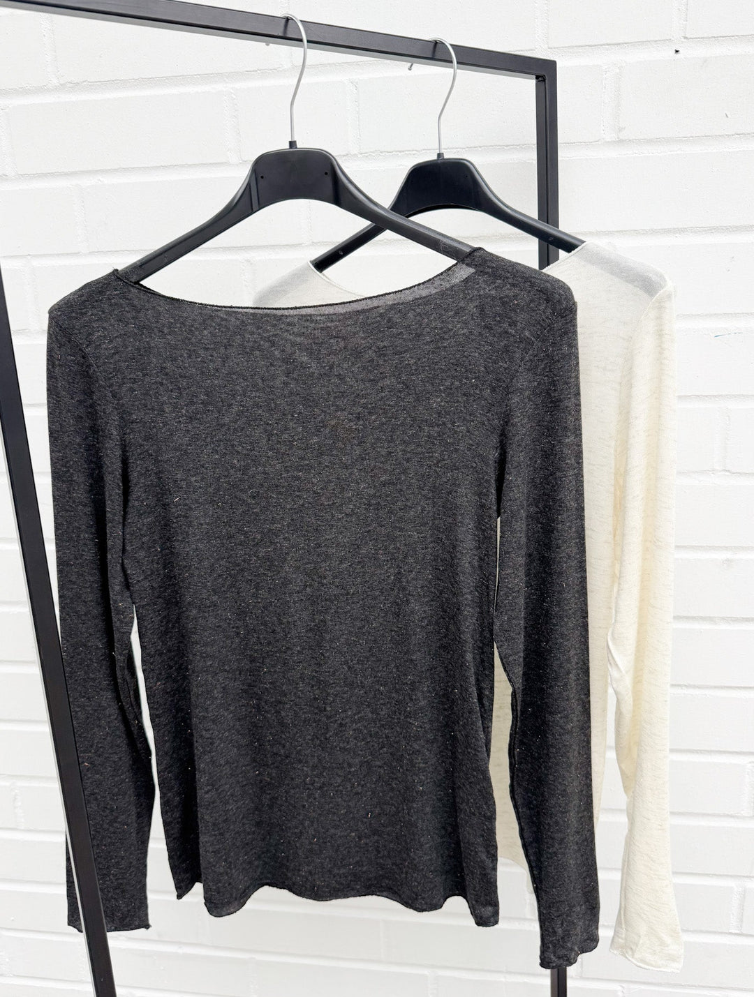 KASCHMIR GLITZER LONGSLEEVE - versch. Farben