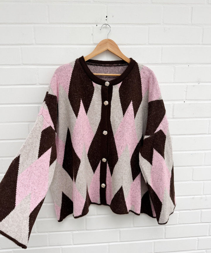 OVERSIZE RAY STRICKJACKE - versch. Farben