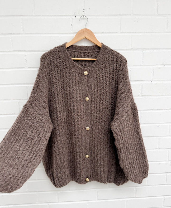 OVERSIZE STRICKJACKE ELISA - versch. Farben