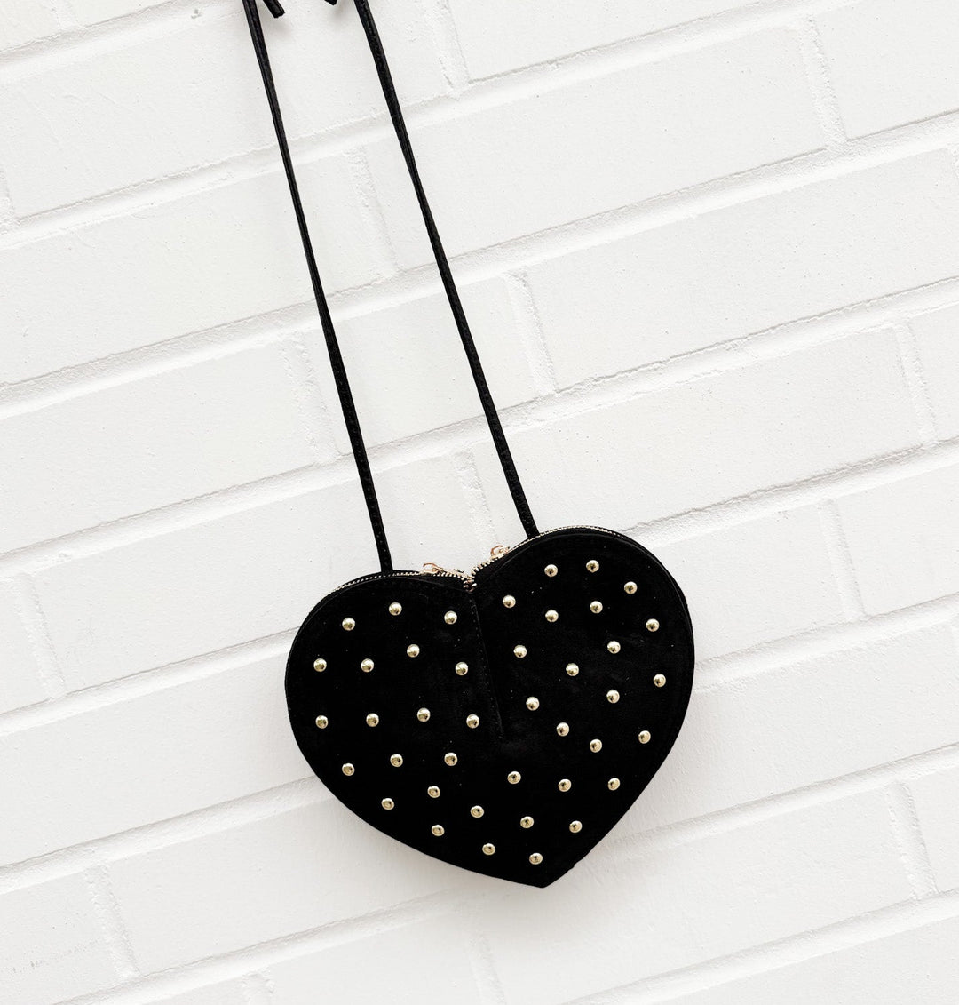UMHÄNGE TASCHE HERZ mit Nieten - versch. Farben