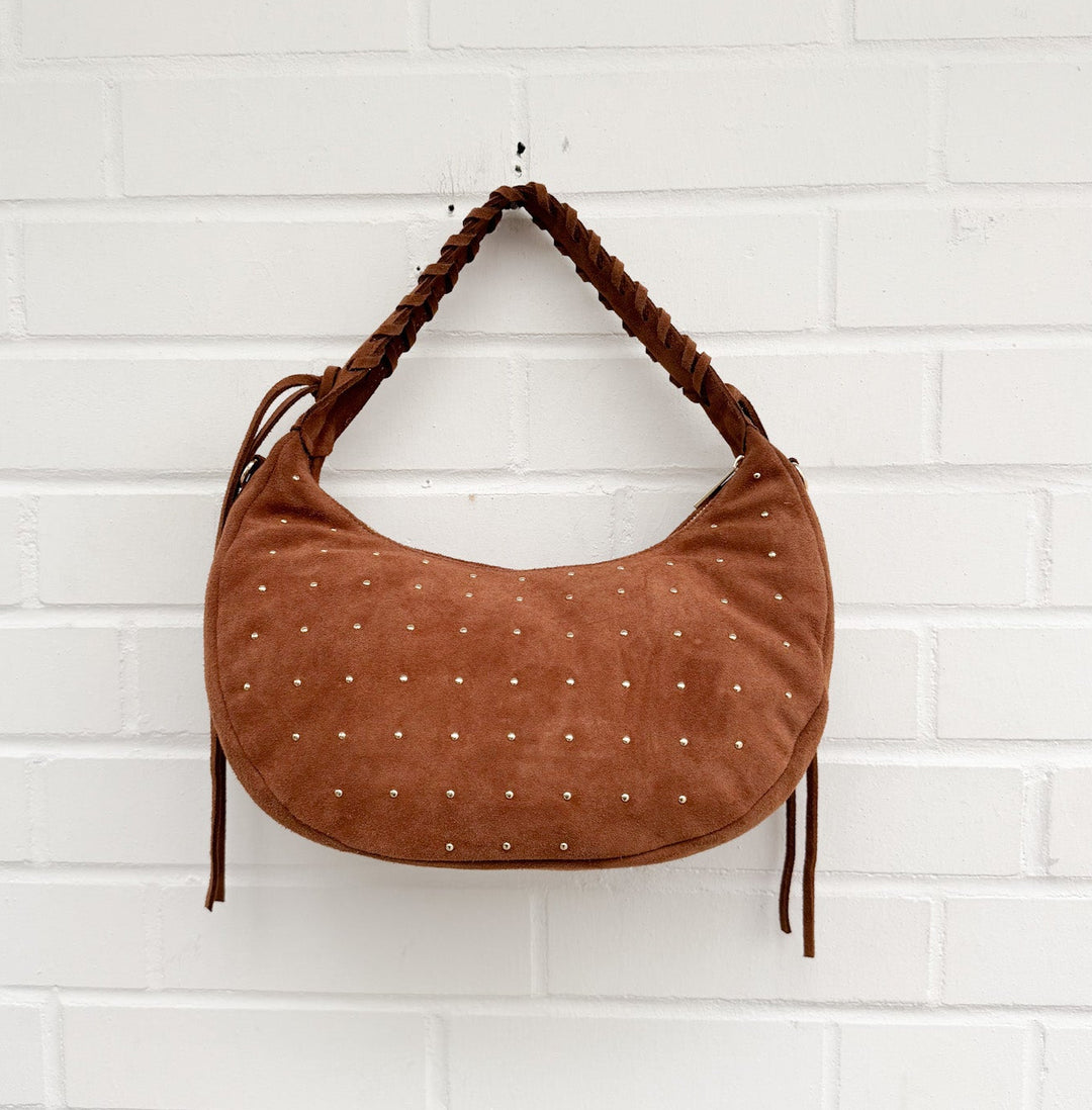 WILDLEDER NIETEN TASCHE - versch. Farben