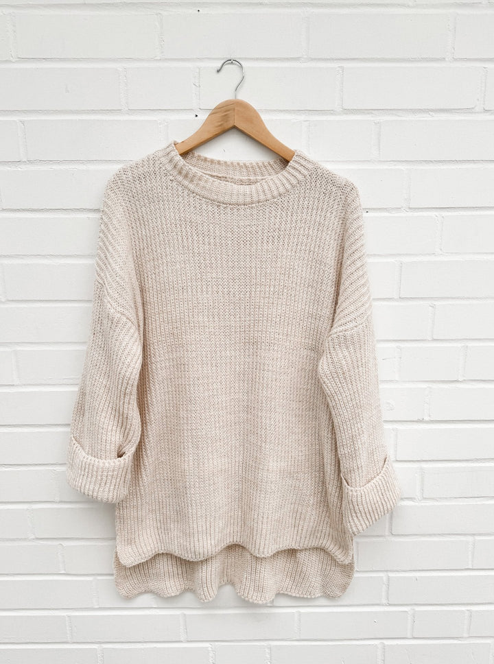 LONGPULLOVER ALIN- Beige (C6)