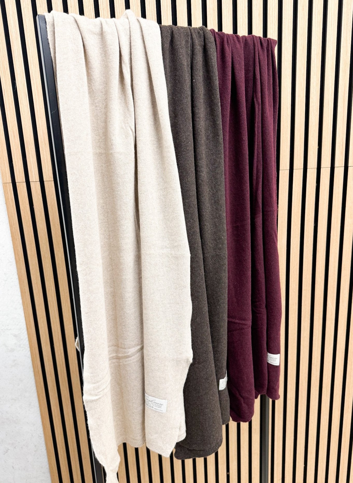 WOOL CASHMERE SCHAL - versch. Farben