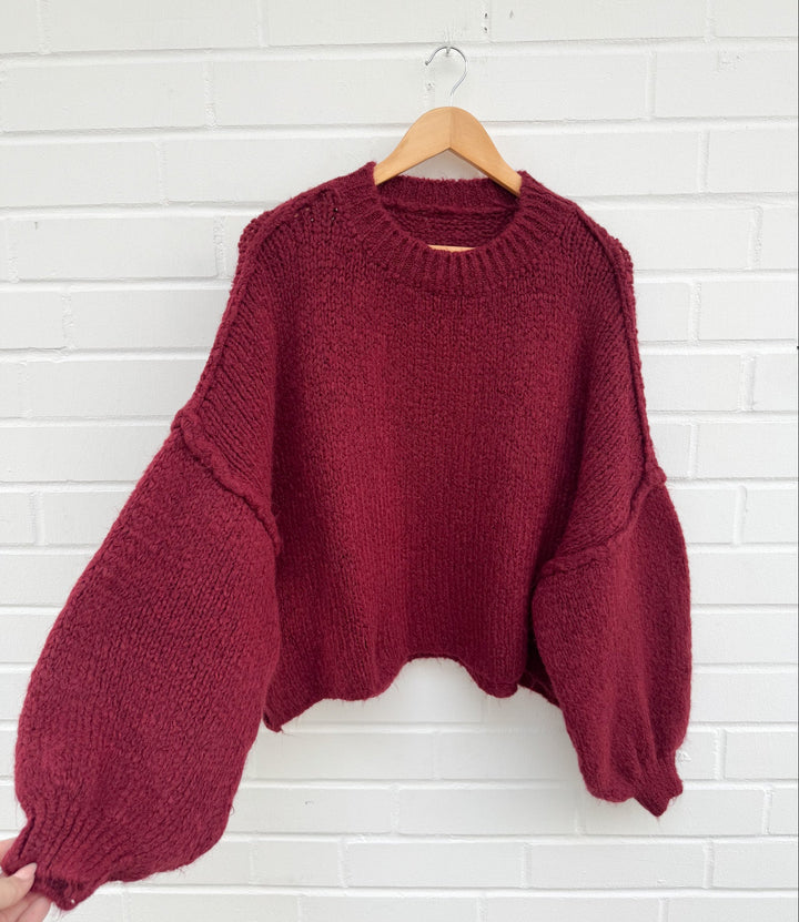 KURZER STRICKPULLOVER MAIRA - versch. Farben